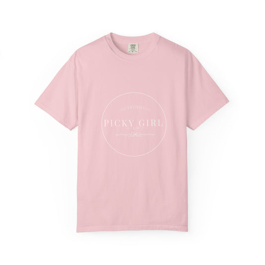 Picky Girl Graphic Tee – Subtle Pastel Text Unisex T-Shirt