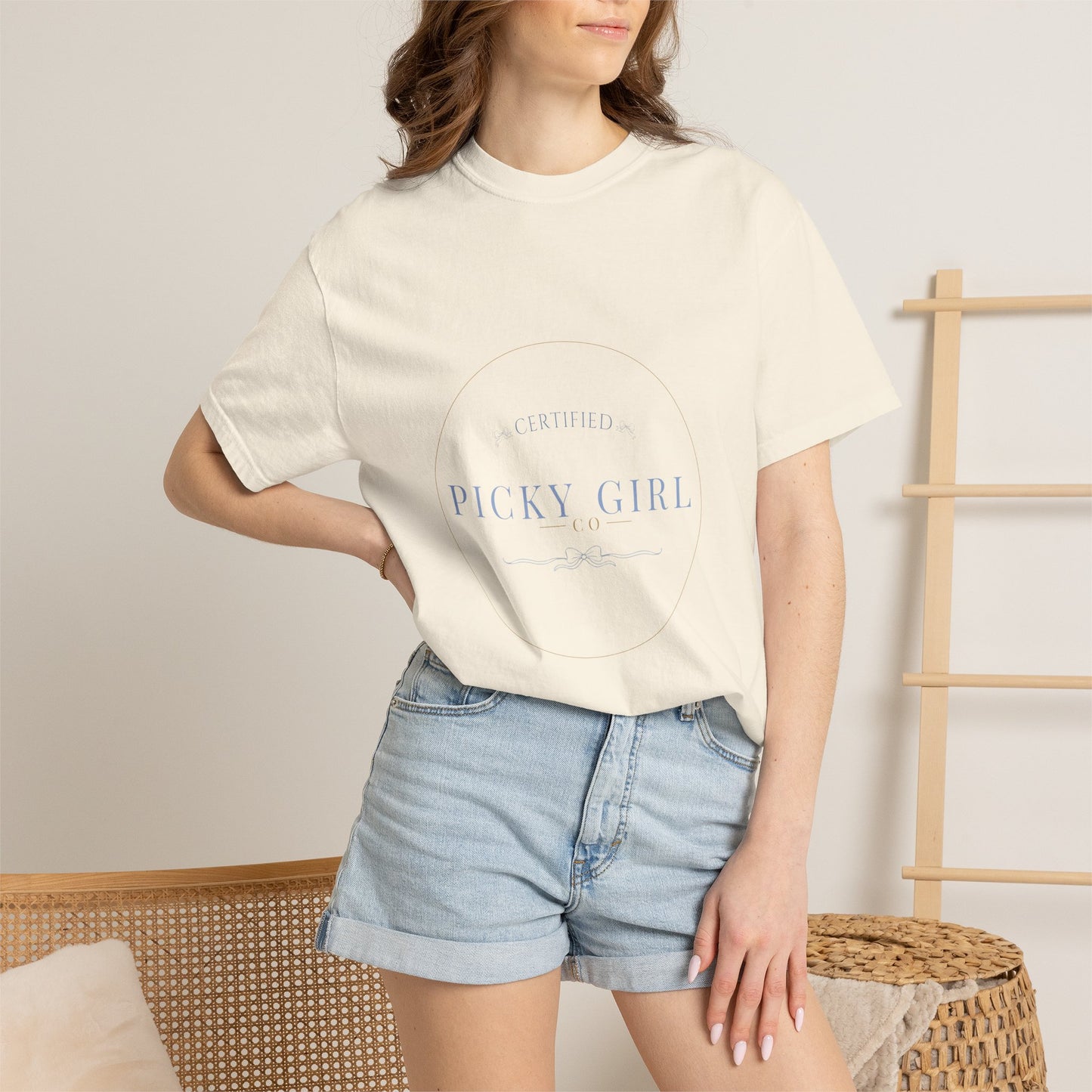 Picky Girl Graphic Tee – Subtle Pastel Text Unisex T-Shirt