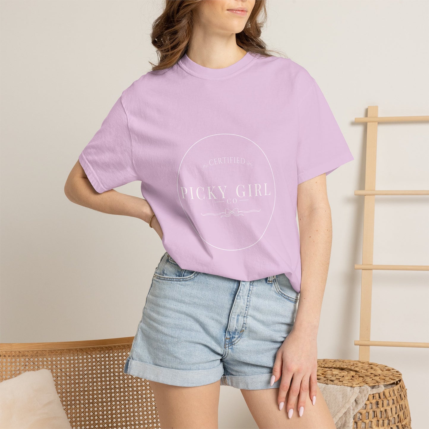 Picky Girl Graphic Tee – Subtle Pastel Text Unisex T-Shirt