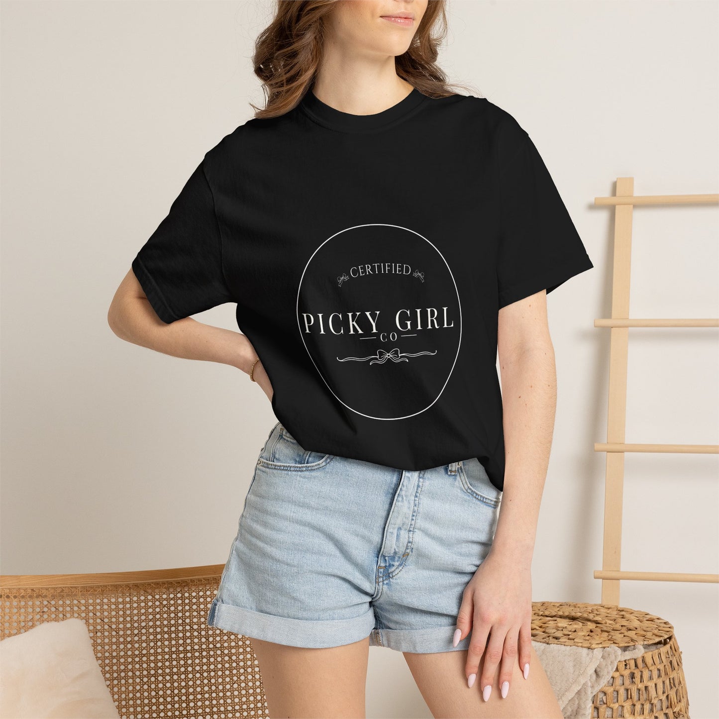 Picky Girl Graphic Tee – Subtle Pastel Text Unisex T-Shirt