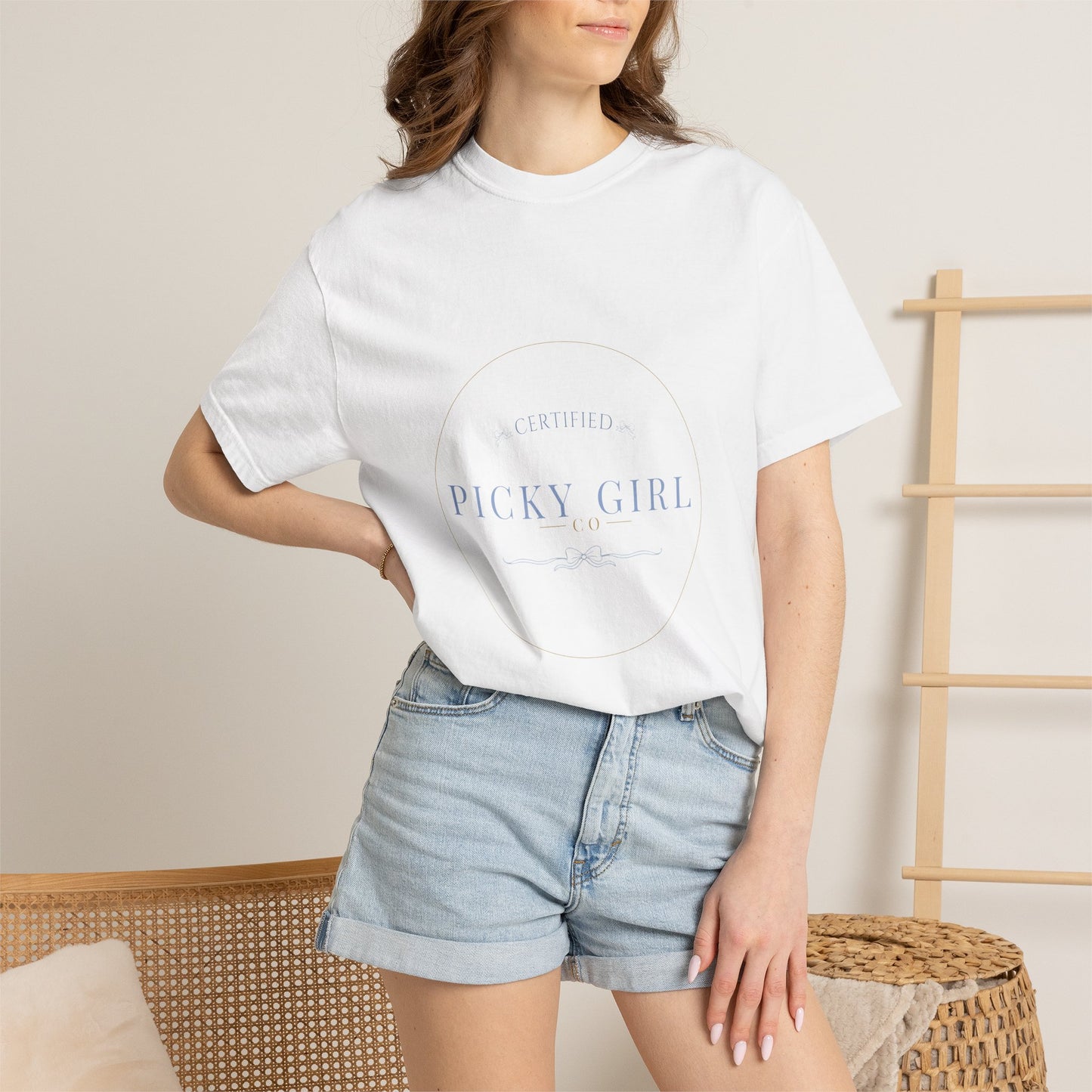 Picky Girl Graphic Tee – Subtle Pastel Text Unisex T-Shirt