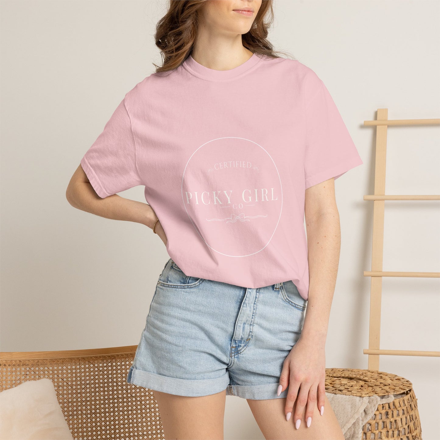 Picky Girl Graphic Tee – Subtle Pastel Text Unisex T-Shirt